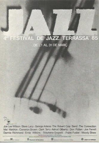 LAMINA 18740: Triptico del 4 Festival de Jazz de Terrassa, Barcelona