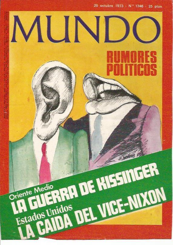 LAMINA 18751: Portada de la revista Mundo numero 1746 de 20 de octubre de 1973