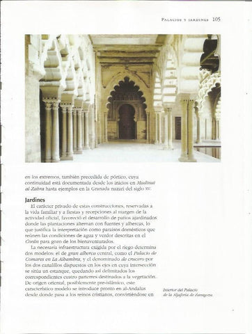 LAMINA 18703: Interior del Palacio de la Aljaferia de Zaragoza