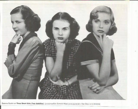 LAMINA 18808: Deanna Durbin en Tres diablillos