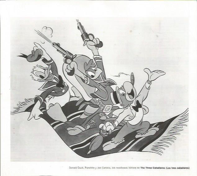 LAMINA 18814: El pato Donald, Panchito y Joe Carioca en Los tres caballeros