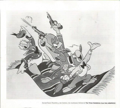 LAMINA 18814: El pato Donald, Panchito y Joe Carioca en Los tres caballeros