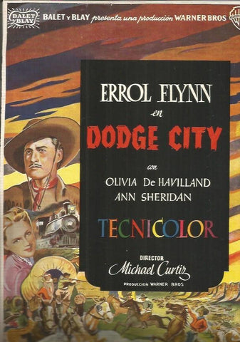 LAMINA 18791: Dodge City con Errol Flynn