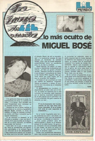 LAMINA 18769: Lo mas oculto de Miguel Bose