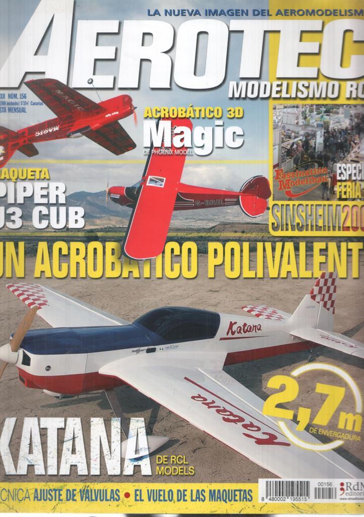 Revista Aerotec modelismo RC numero 156: Pruebas F3M Katana