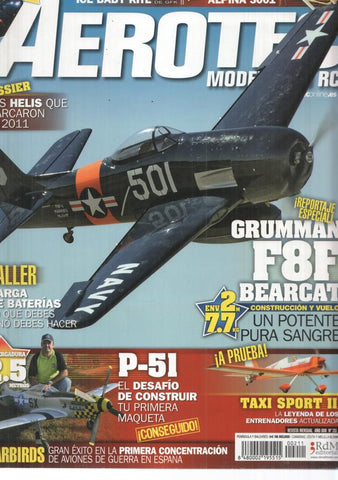 Revista Aerotec modelismo RC numero 211:Reportage Gruman F8F b