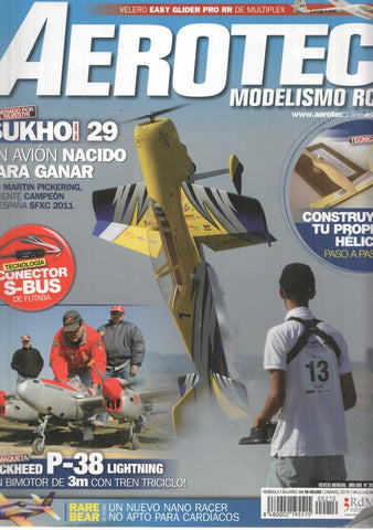 Revista Aerotec modelismo RC numero 210: Maqueta P38 Lightning