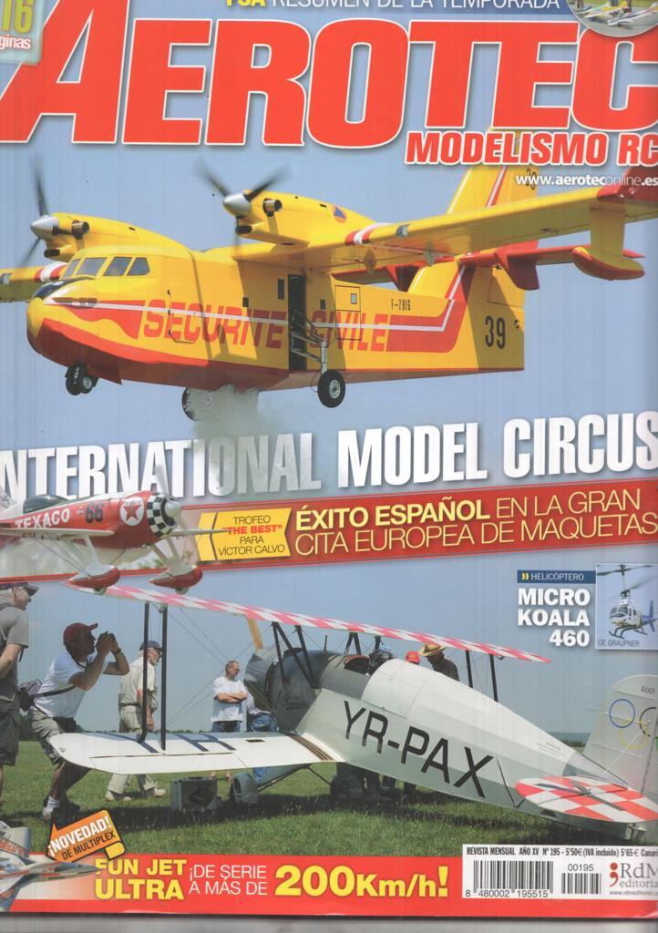 Revista Aerotec modelismo RC numero 195: Wternational model Circus 