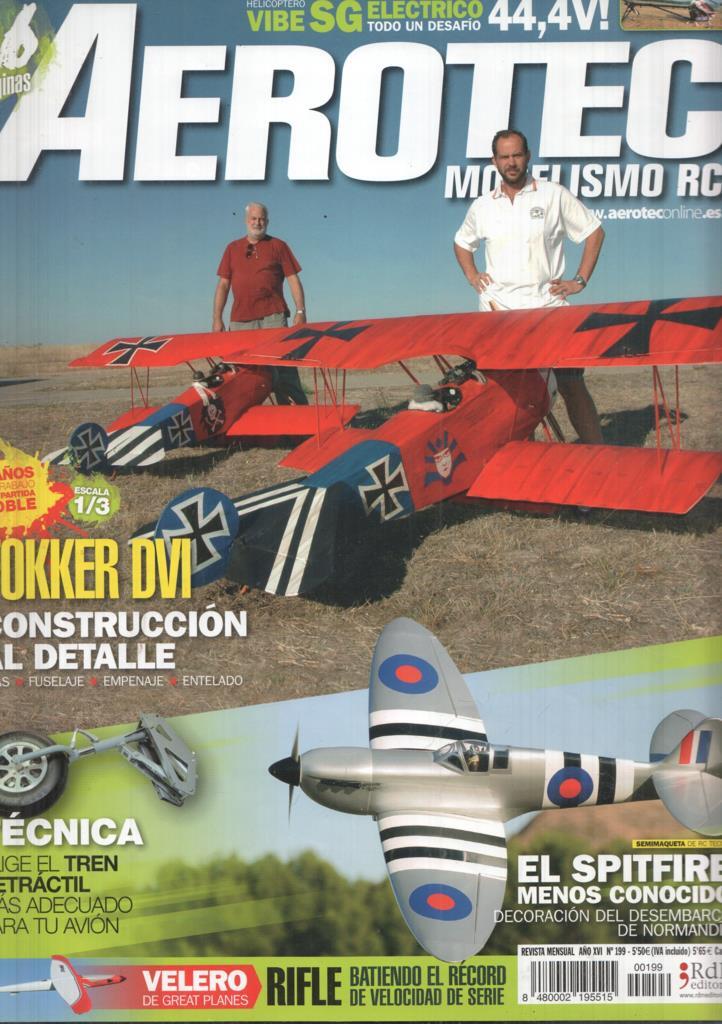 Revista Aerotec modelismo RC numero 199: Fokker DVI 