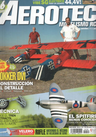 Revista Aerotec modelismo RC numero 199: Fokker DVI 
