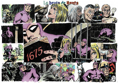 Poster DIN 4 numero 0080 serie El Hombre Enmascarado (The Phantom) modelo 05: La bruja de Hanta