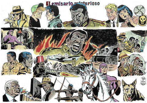 Poster DIN 4 numero 0086 serie El Hombre Enmascarado (The Phantom) modelo 11: El emisario misterioso