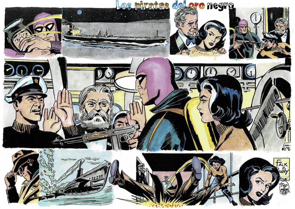 Poster DIN 4 numero 0110: The Phantom: serie El Hombre Enmascarado: Los piratas del oro negro
