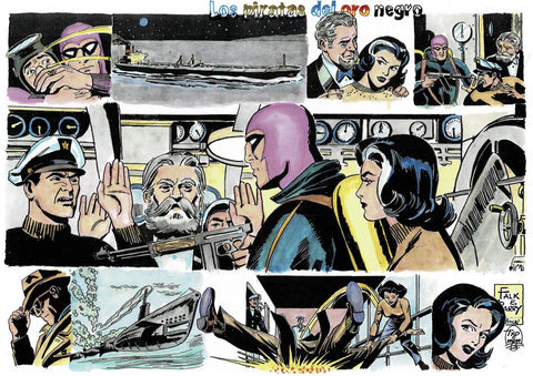 Poster DIN 4 numero 0110: The Phantom: serie El Hombre Enmascarado: Los piratas del oro negro