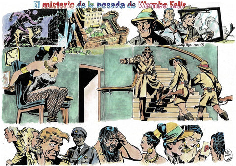 Poster DIN 4 numero 0104: The Phantom: serie El Hombre Enmascarado: El misterio de la posada de Wamba Falls