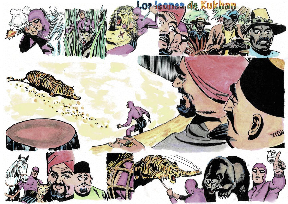 Poster DIN 4 numero 0106: The Phantom: serie El Hombre Enmascarado: Los leones de Kukhan