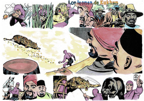 Poster DIN 4 numero 0106: The Phantom: serie El Hombre Enmascarado: Los leones de Kukhan