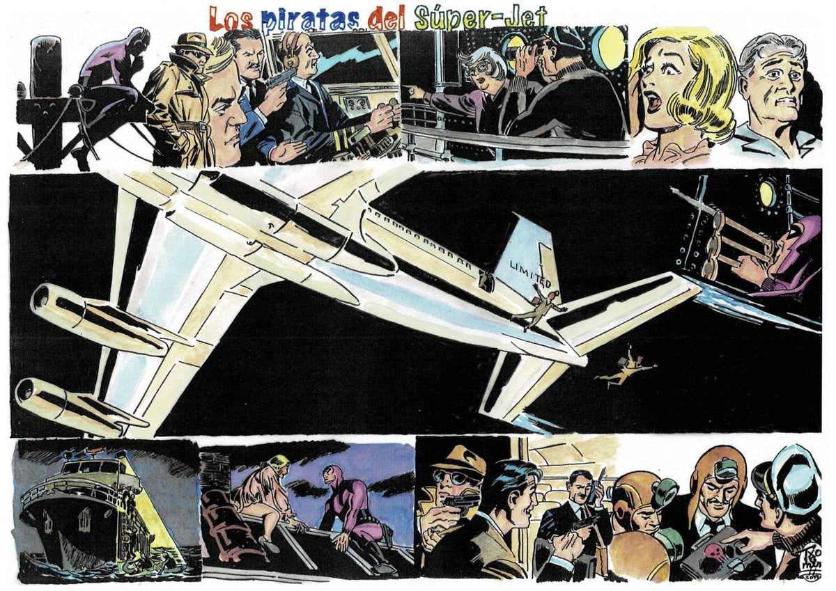 Poster DIN 4 numero 0107: The Phantom: serie El Hombre Enmascarado: Los piratas del Super-Jet