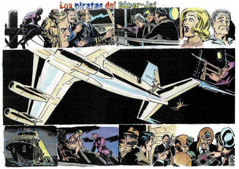 Poster DIN 4 numero 0107: The Phantom: serie El Hombre Enmascarado: Los piratas del Super-Jet