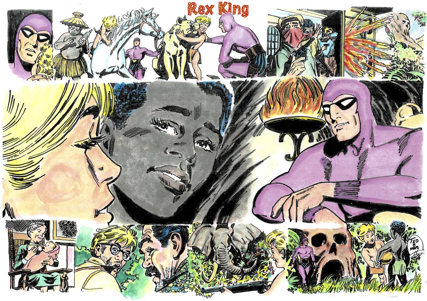 Poster DIN 4 numero 0102: The Phantom: serie El Hombre Enmascarado: Rex King