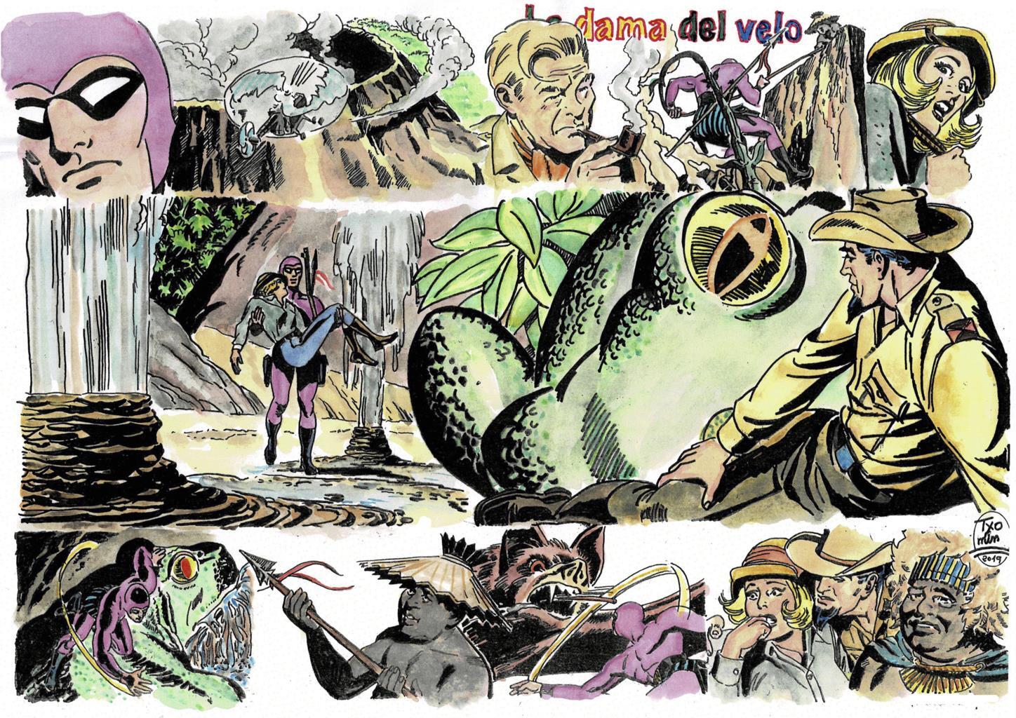Poster DIN 4 numero 0103: The Phantom: serie El Hombre Enmascarado: La dama del velo