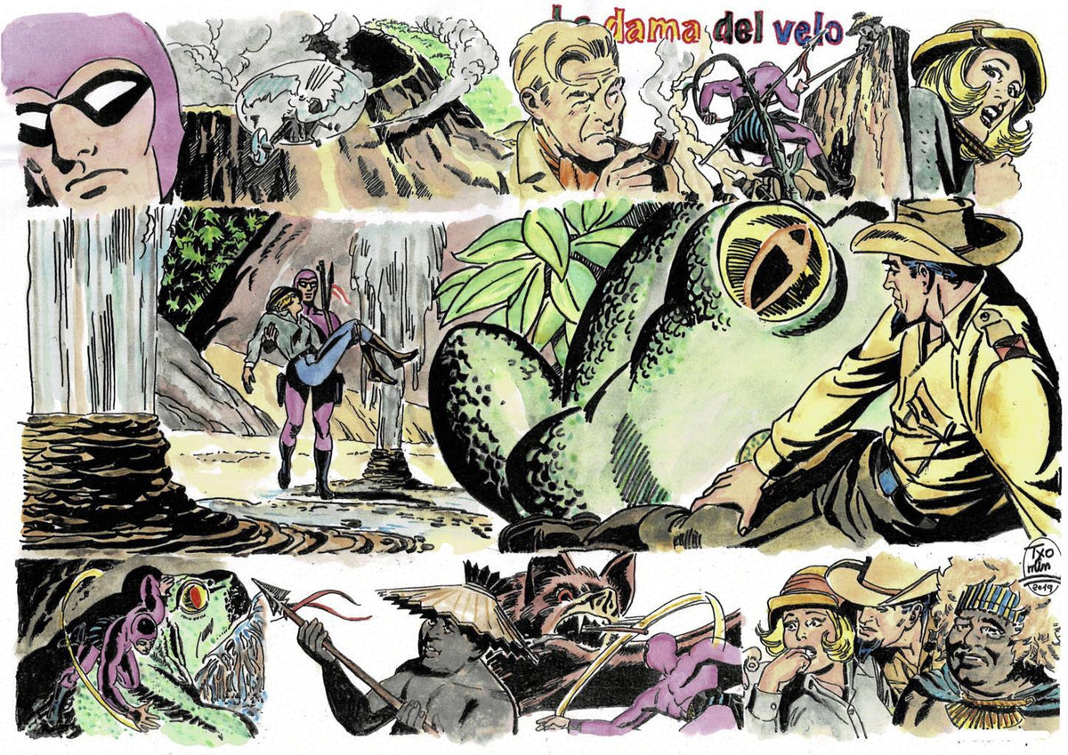 Poster DIN 4 numero 0103: The Phantom: serie El Hombre Enmascarado: La dama del velo