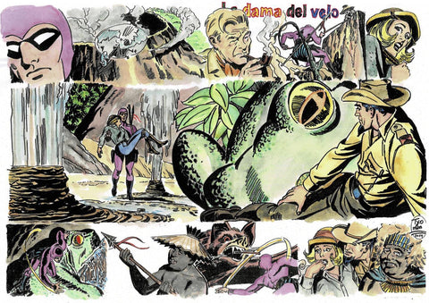 Poster DIN 4 numero 0103: The Phantom: serie El Hombre Enmascarado: La dama del velo