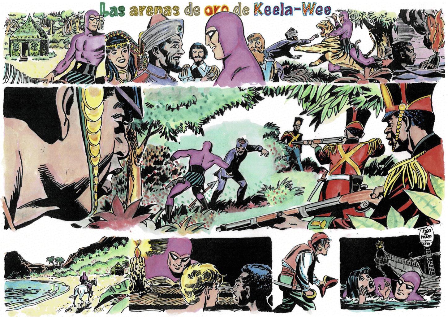 Poster DIN 4 numero 0105: The Phantom: serie El Hombre Enmascarado: Las arenas de oro de Keela-Wee