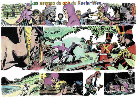 Poster DIN 4 numero 0105: The Phantom: serie El Hombre Enmascarado: Las arenas de oro de Keela-Wee