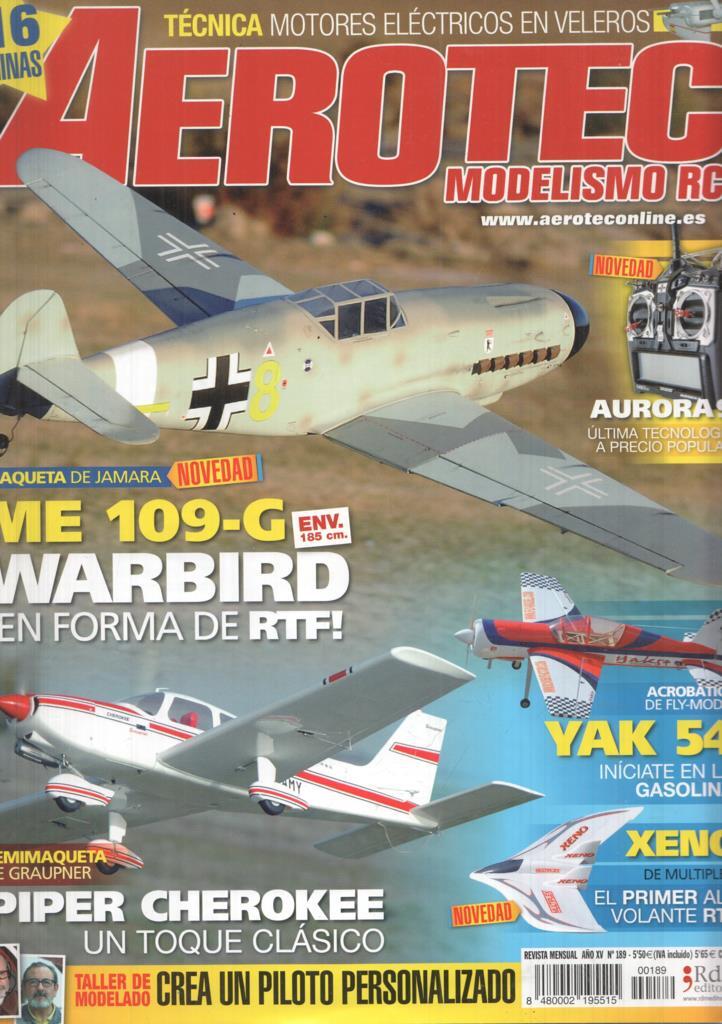 Revista Aerotec modelismo RC numero 189: ME-109-GR