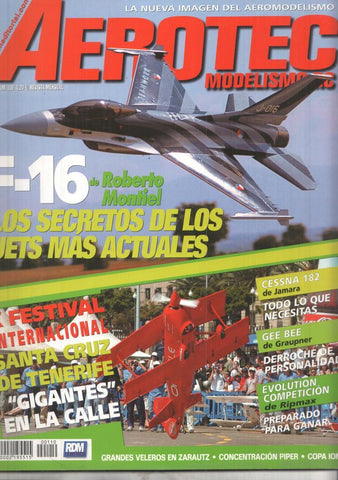 Revista Aerotec modelismo RC numero 110: F-16, los secretos de los jets mas actuales