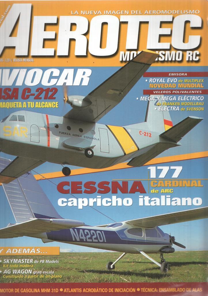 Revista Aerotec modelismo RC numero 101: Piaggio Electrico de Simprop 