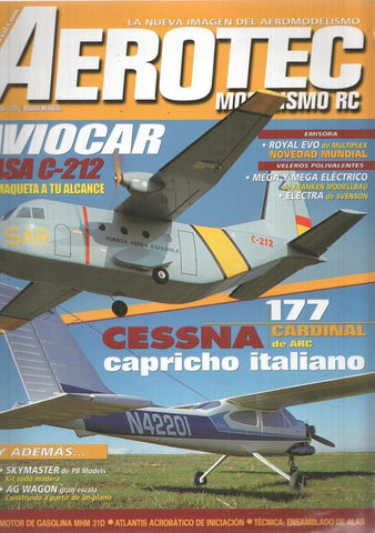 Revista Aerotec modelismo RC numero 101: Piaggio Electrico de Simprop 