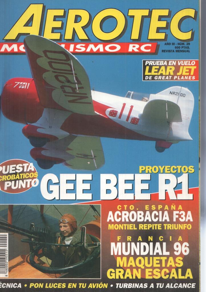Revista Aerotec modelismo RC numero 029: Prueba en vuelo Lear Jet 