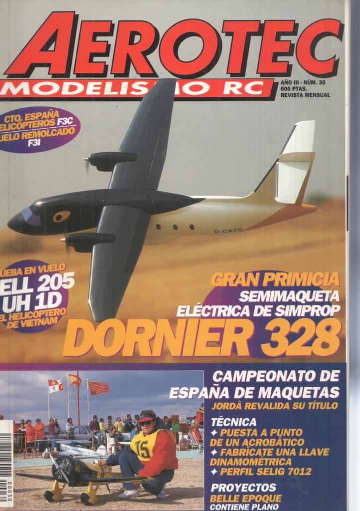 Revista Aerotec modelismo RC numero 030: Gran primicia Dornier 328