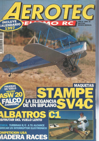 Revista Aerotec modelismo RC numero 032: Stampe SV4C