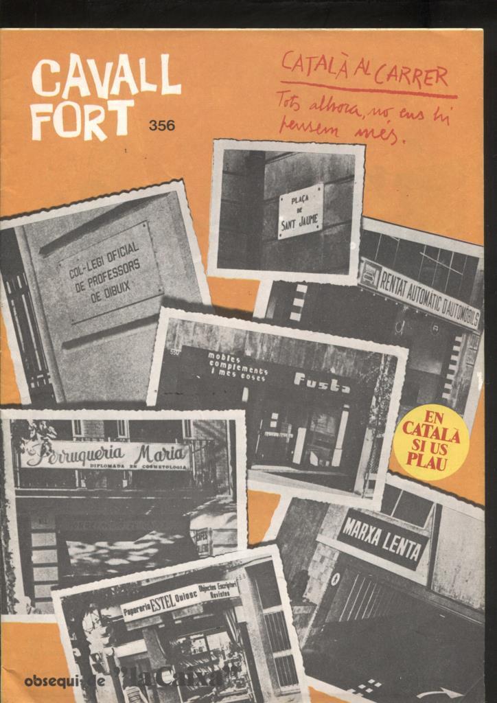 Cavall Fort numero 356: Benet Tallaferro en el circ Bodoni