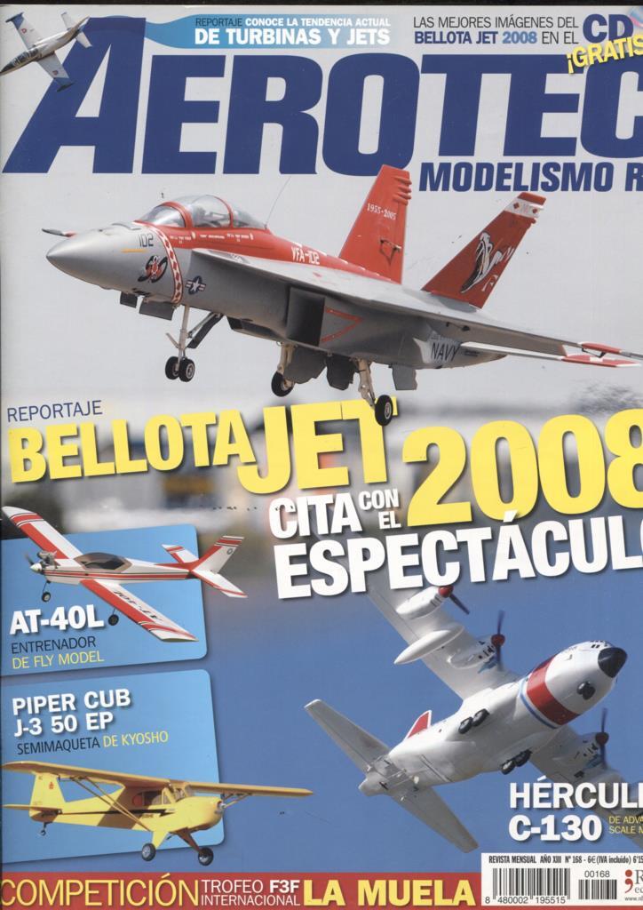 Revista Aerotec modelismo RC numero 168:  semimaqueta Hercules C-130, Helicoptero Pocket Zoom
