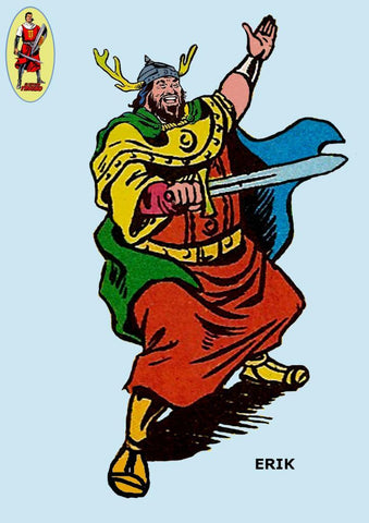 Poster DIN 4 numero 0476: El Capitan Trueno: Erik el fuerte