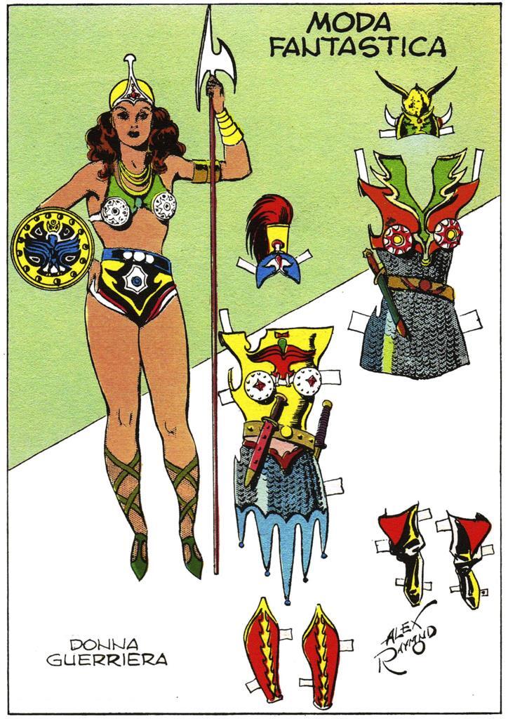 Poster DIN 4 numero 0226 serie Flash Gordon de Alex Raymond modelo 02: Mujer guerrera