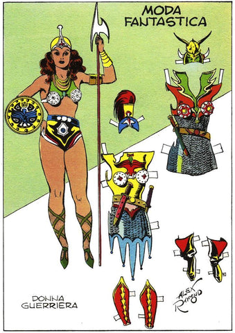 Poster DIN 4 numero 0226 serie Flash Gordon de Alex Raymond modelo 02: Mujer guerrera
