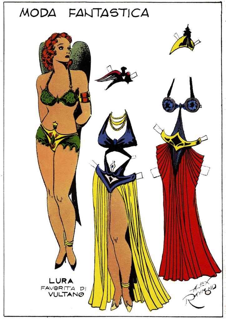 Poster DIN 4 numero 0228 serie Flash Gordon de Alex Raymond modelo 04: Lura la favorita de Vulcano