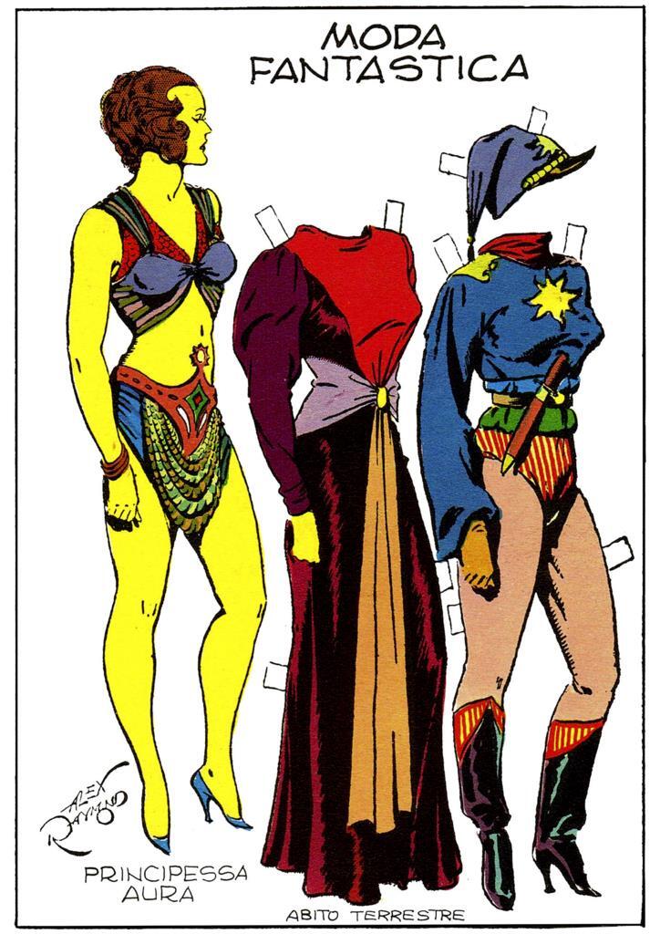 Poster DIN 4 numero 0231 serie Flash Gordon de Alex Raymond modelo 07: Princesa Aura