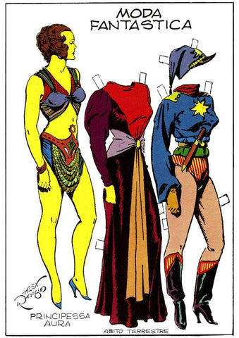Poster DIN 4 numero 0231 serie Flash Gordon de Alex Raymond modelo 07: Princesa Aura