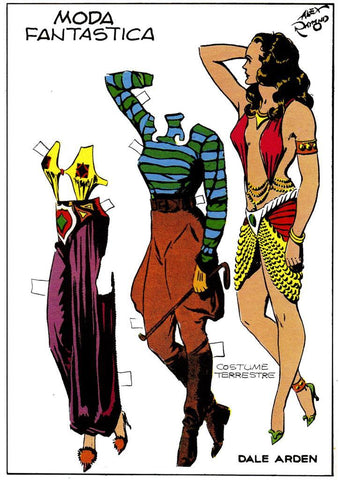 Poster DIN 4 numero 0224 serie Flash Gordon de Alex Raymond modelo 08: Dale Arden