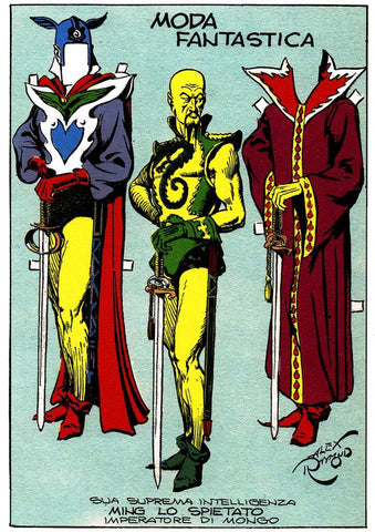 Poster DIN 4 numero 0232 serie Flash Gordon de Alex Raymond modelo 10: Emperador Ming