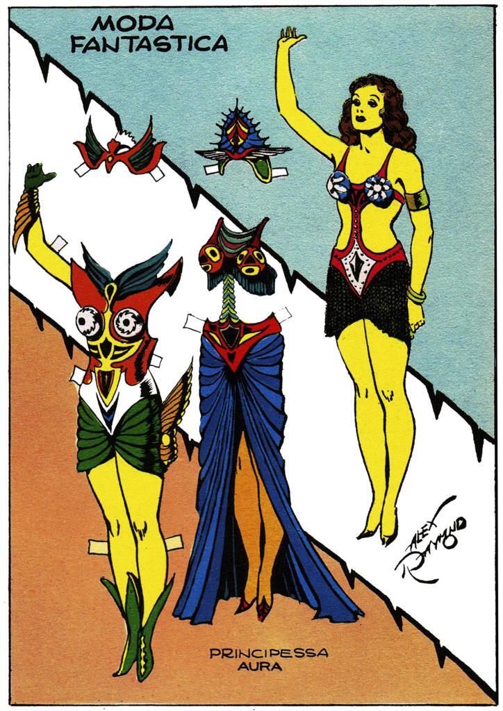 Poster DIN 4 numero 0239 serie Flash Gordon de Alex Raymond modelo 16: Princesa Aura