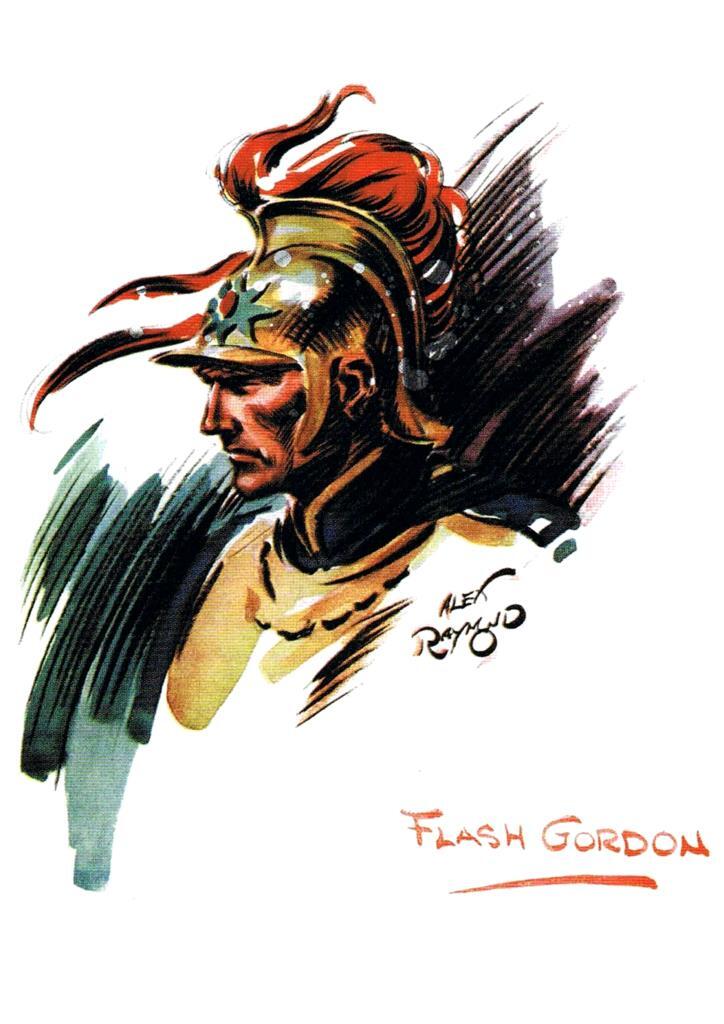 Poster DIN 4 numero 0234 serie Flash Gordon de Alex Raymond modelo 17: Flash Gordon