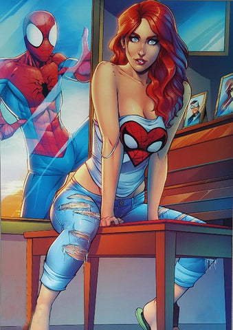 Poster DIN 4 numero 0354/1: Spiderman y Mari Jean