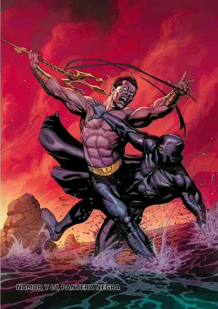 Poster DIN 4 numero 0130: Namor y la Pantera Negra, serie Superheroes 